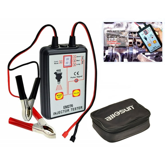 Allosun Fuel Injector Tester,4 Pulse Modes Car Fuel Injector Cleaner EM276