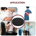 thumbnail image 3 of DEEPCRAFF Black Round Seat Cushion Comfortable Chair Pad for Home Use Soft Sponge Filling, 3 of 6