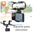 thumbnail image 3 of Soporte Porta Celular Espejo Retrovisor Base Auto Carro 360, 3 of 8