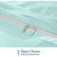 thumbnail image 4 of VEGAS HOTEL COLLECTION Classic Egyptian Cotton 1-Piece Duvet Cover { Zippered Closure } 1000 Thread Count- Fabulous Solid Looking Color Aqua Blue - Twin/Twin XL Size, 4 of 7