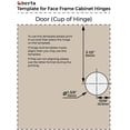 thumbnail image 5 of Berta 1 5/16" Overlay Soft Closing Face Frame Cabinet Hinges with Screws (10 Pack), 5 of 8