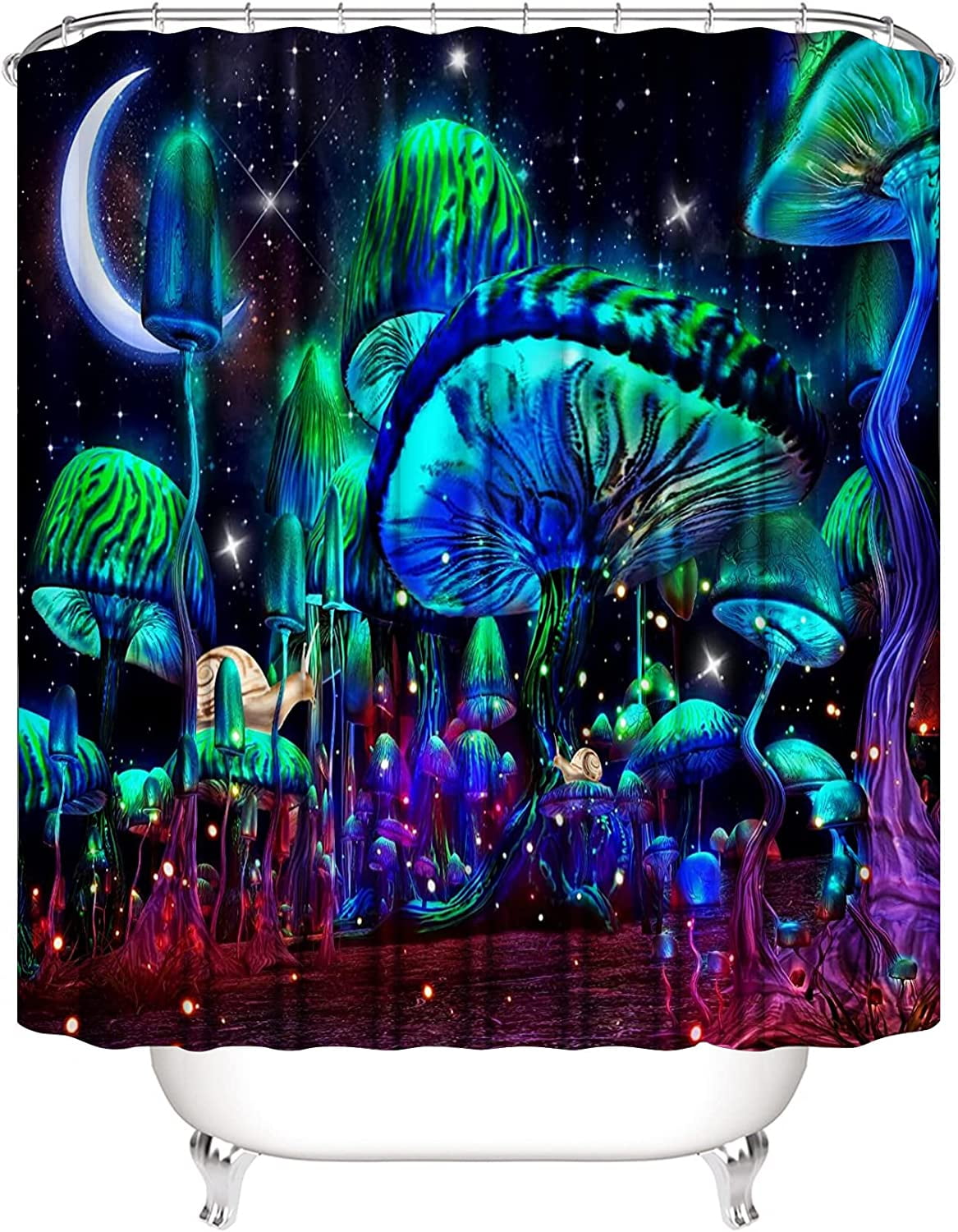 BBSET 4-Piece Mushroom Bathroom Linen & Accessory Set