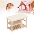 thumbnail image 3 of Mini Table, Table de Maison de Poupée Échelle 1:12 Non Peinte Simulation Miniature pour Enfants, 3 of 8
