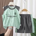 thumbnail image 2 of Ccpelsie Toddler Baby Boy Summer Clothes 2Pcs Shorts Set Sleeveless Tank Tops T-Shirt Cute Boys Clothing Set Green,2-3 Years, 2 of 4