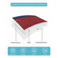 thumbnail image 5 of Red Navy Blue Stripe Twin Size Down Alternative Comforter, Lightweight Comforter Quilt Bedding Set with Pillow Shams Retro Farmhouse Striped Vintage All Seasons Bed Comforter Duvet Insert 68"x86", 5 of 7