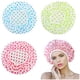 thumbnail image 1 of Isvgxsz Clearance Shower Caps 4 Pack Waterproof Bath Caps Plastic Reusable Shower Hair Elastic Band Bath Hair Hat Stocking Stuffers Hair Wrap for Women Ladies Spa Salon Home Travel, 1 of 7