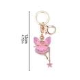 thumbnail image 6 of SmartBy Flower Fairy Keychain Rhinestone Butterfly Wings Fairy Charm Cute Sparkly Keychain Bag Charm Gift for Women Girls, 6 of 7