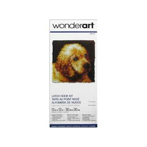 Spinrite CRN426132 Caron Latch Hook Kit 12 x 12 in. Puppy Love