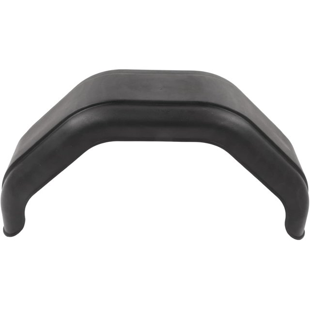 Black Trailer Mudguard for Single Axle Trailers - Fits 12in & 13in Diameter Wheels