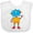 AA-White, variant on Inktastic Cute Robot, Colorful Robot, Funny Robot, Robotics Boys or Girls Baby Bib