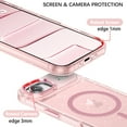 thumbnail image 3 of GAOBAO Magnetic for iPhone Air Case, Compatible with MagSafe, Glitter Transparent Shockproof Slim Bling Sparkly TPU Phone Case, 3 of 7