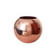 thumbnail image 4 of Florero de acero inoxidable, contenedor de flores de metal, maceta redonda para plantas nórdicas, decoración de mesa para sala de estar de oficina Inevent HA001195-03B, 4 of 7