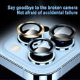 thumbnail image 5 of [5PCS] Phone Camera Lens Protector Compatible with iPhone14 Pro, Tempered Glass Camera Circle Cover, 5 of 5