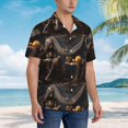 thumbnail image 3 of Pofeuu Modern Skull Sisters Print Hawaiian Shirt for Men Sleeves Casual Button Down Summer Beach Dress Shirts T-Shirts,X-Large, 3 of 7