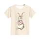 thumbnail image 4 of Blusas y camisas de manga corta con cuello redondo Camiseta estampada de manga corta de Pascua para niños Cuello redondo Manga corta Casual Versátil Para niñas Niños Top de poliéster, 4 of 5