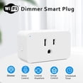 thumbnail image 4 of New One 2 Pack 2.4G WiFi Dimmable Smart Plug, Smart Outlet, Dimmer Plug, Alexa, Google Assistant, No Hub Required, 4 of 7