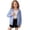 Blue, variant on Kids Sun Protection Jacket- Lightweight Casual Zip Up Spring Summer Athletic Tops for Girls Navy Size 6