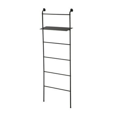 Mainstays Towel Stand Ladder, Matte Black