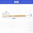 thumbnail image 4 of Vocoste 1 Pcs Wood Bath Brush Back Scrubber 3.9 Inches Brown Beige with Long Handle, 4 of 7