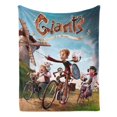 thumbnail image 2 of Gigantes de la Mancha anti-pilling, suave, ligera, esponjosa y acogedora de lujo para hogar y cocina – Perfecta para niños y adultos,120X80cm, 2 of 6