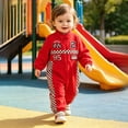 thumbnail image 5 of 3-6 Months Unisex Infant Baby Boy Girl Long Sleeve Button Romper One-Piece Jumpsuit Infant Baby Fall Winter Clothes 3 6 9 12 18 Months,Red, 5 of 9