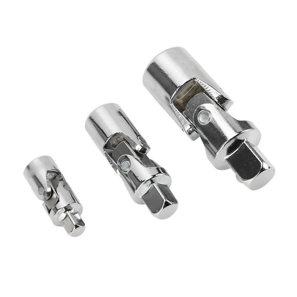 Junta universal giratoria, adaptadores de zócalo de 3 piezas Llave de trinquete giratoria Adaptador de zócalo Juego de juntas universales Funcionalidad versátil