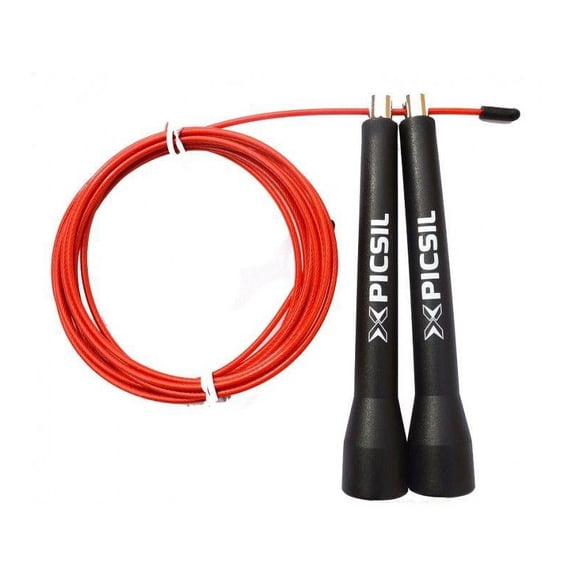 PicSil Jump Rope, Speed Rope, Double Dutch Jump Rope for Double Unders, Cross Training, Boxing, Fitness & Conditioning, Fly with PicSil Ropes.