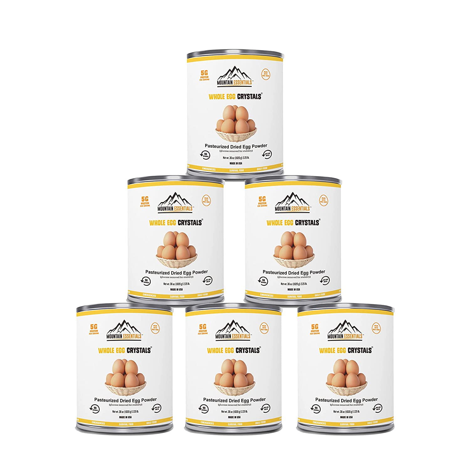 Mountain Essentials Dehydrated Whole Powdered Egg Crystals Long Term