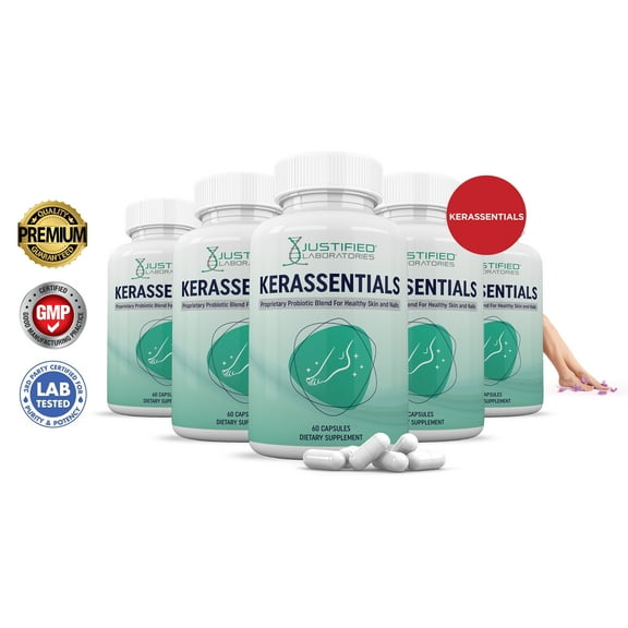 (5 Pack) Kerassentials 1.5 Billion CFU Probiotic Nail Support 300 Capsules