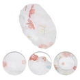 thumbnail image 3 of Unique Bargains Fish Single Layer Shower Cap 5 Pcs White Floral, 3 of 5