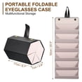 thumbnail image 2 of Sunglasses  Organizer with 6 Slots, Travel Black Glasses Cases, Multiple Pairs Eyeglasses Storage Sunglasses Holder, 2 of 6