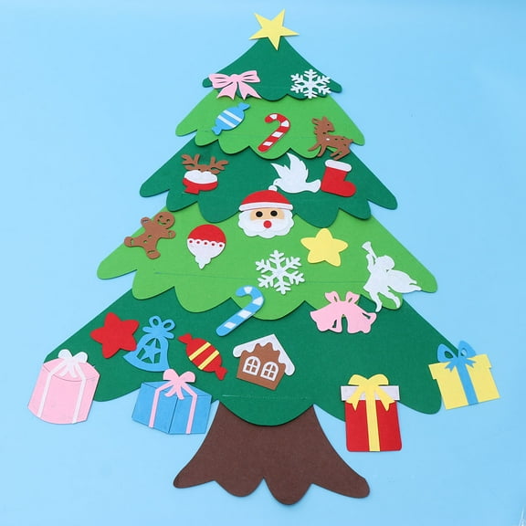 Raindrops Christmas Tree Decorative Felt 1 Set 38x27x0.08in