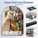 thumbnail image 5 of Carrito de cocina con ruedas Goovilla de 4 niveles con cajones, negro, 5 of 8
