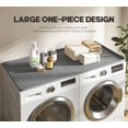 thumbnail image 6 of Washer Dryer Countertop, 51.2" x 25.6" Large Washer and Dryer Covers for The Top, Non-Slip Waterproof Silicone Dryer Top Protector Mat, Washer Dryer Topper for Laundry Room Kitchen Home（Gray）, 6 of 14