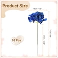 thumbnail image 2 of Uxcell 10 piezas de flores de hortensia artificiales de 16" de seda con tacto real, ramos grandes de hortensia realista para decoración de hogar, cocina, fiesta y boda, azul, 2 of 7
