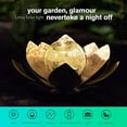 thumbnail image 6 of LINLIN LED Lotus Flower Light, Solar Lotus Flower Outdoor Lamp, Outdoor Solar Garden Light, Solar Garden Light Metal Lantern Water Lily LED Landscape Lights, 6 of 9
