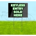 thumbnail image 1 of Keyless Entry Sold Here (18" x 24") Yard Sign, Includes Metal Step Stake, 1 of 6