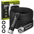 thumbnail image 2 of YILOSF-Garden Hose, Lightweight, Ultra Flexible, Durable, Kink-Free Water Hose - Made of TPU, Drinking Water Safe Material, Non-Shrinking, Easy to Store, All-Weather, Black (25 FT), 2 of 4