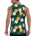 thumbnail image 3 of Xecao Tropical Fruit Men's Tank Top Workout Quick Dry Sleeveless Gym Jogging Muscle Shirts Summer Swim Beach Tops, 3 of 9
