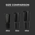 thumbnail image 3 of HydroJug Sport 40 oz Stainless Steel Water Bottle with Flip Straw, Insulated Leak-Proof Tumbler for Gym & Outdoor - Black, 3 of 7