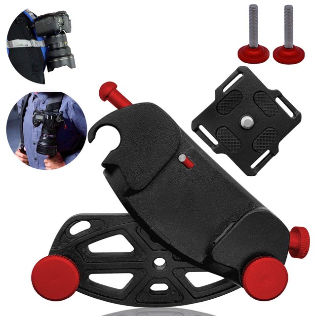 Mango de agarre Adecuado para gopro Fotografía SLR para exteriores de suspensión rápida Cámara rápida de artillero rápido hebilla lumbar estable Cámaras SLR de liberación rápida