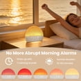 thumbnail image 3 of Wake Up Light Sunrise Alarm Clock with Sound Machine for Adults Sleep Bedrooms, 3 of 8