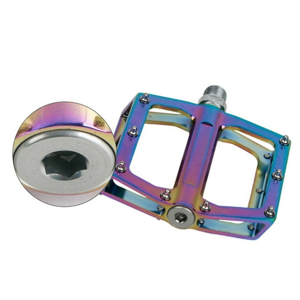 unbranded 1Par Pedal De En Aleación De Aluminio Con Clavos Antideslizantes Para