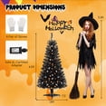 thumbnail image 3 of Gymax 4.5 FT Pre-Lit Artificial Halloween Christmas Tree w/ 6 Lighting Modes, 3 of 10