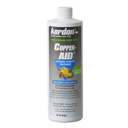 Kordon Copper Aid External Parasite Treatment 16 oz (Treats 400 Gallons) - Pack of