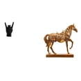 thumbnail image 1 of Estatua de resina con gesto de roca, escultura de caballo, adornos para dedos de mano, decoración creativa para el hogar, adecuada para regalar, 1 of 8