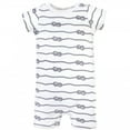 thumbnail image 4 of Hudson Baby Infant Boy Cotton Rompers 3pk, Little Sailer, 0-3 Months, 4 of 4
