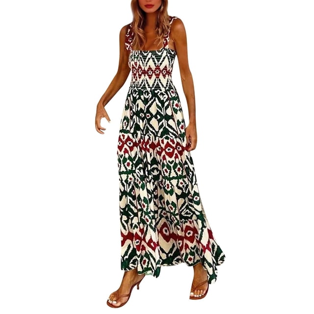 Vestido UOFOCO con diseños pintados de colores para mujer