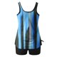 thumbnail image 5 of Modesto Trajes de Baño para las Mujeres Multicolor Gradiente Impresión de Espalda Recorte, Pantalones Cortos de Cintura Alta Y Sling Top para la Playa, la Piscina Y las Vacaciones, 5 of 6