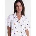 thumbnail image 3 of Halloween Women's Notched Top and Shorts Pajama Set from Way to Celebrate, 2-Piece, Sizes XS-3X, 3 of 5